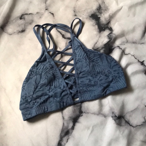 PINK Victoria's Secret Other - Victoria Secret Pink💕 Blue Lace Strapy Bralette